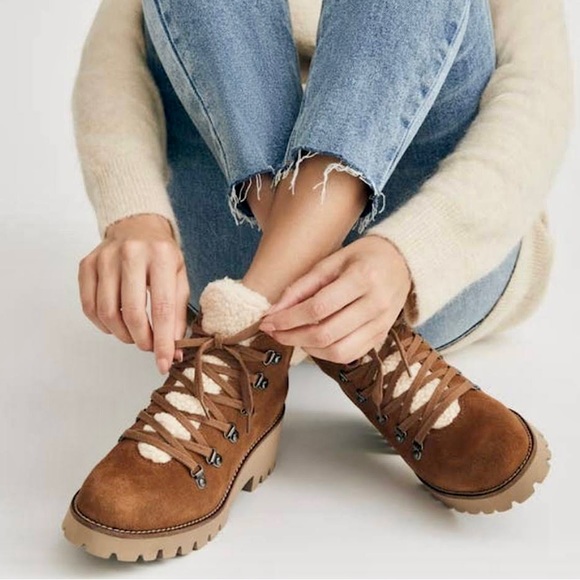 ✨New BLONDO Devin Waterproof Suede Booties Camel 8 - Picture 12 of 12
